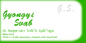 gyongyi svab business card